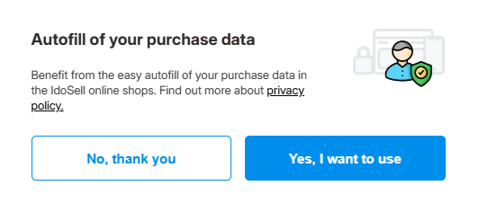 Autofill of your purchase data