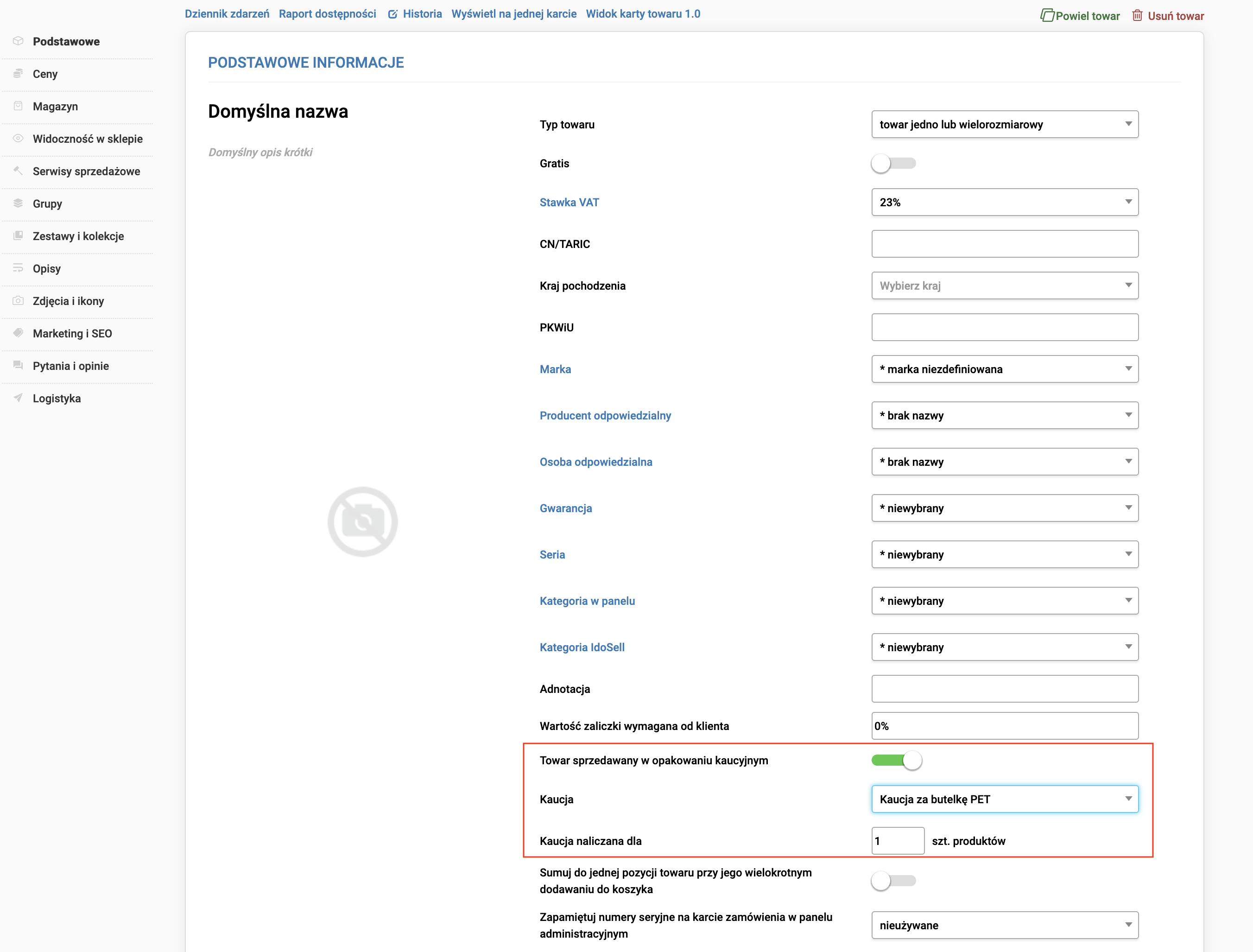 system kaucyjny