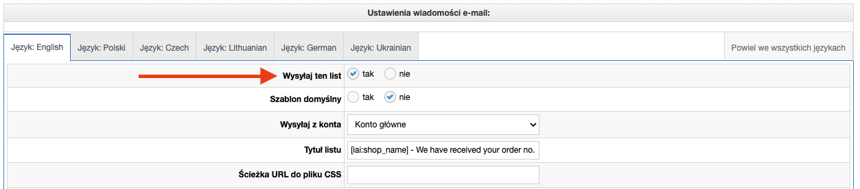 Pozwolenie na wysyłkę