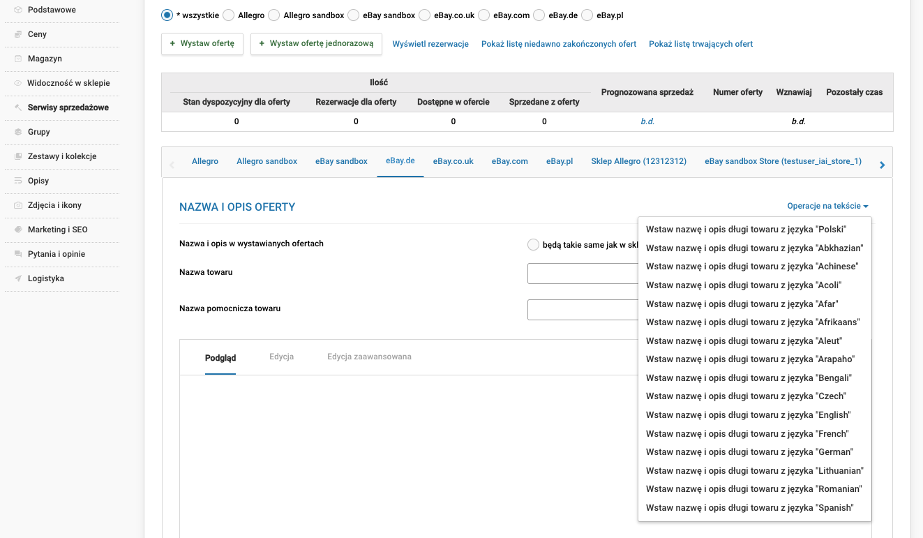 Operacje na tekście