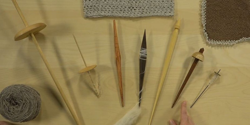 A display of different supported spindles