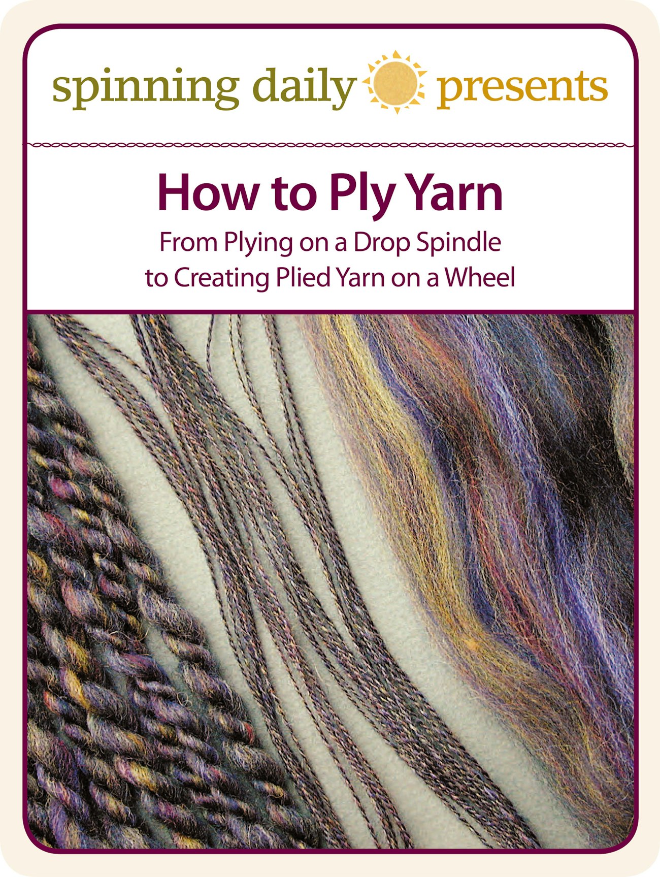 How to ply yarn ebook cover