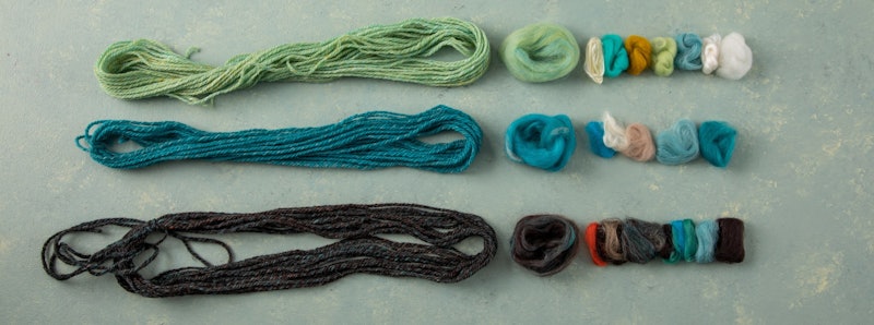 Blending fibers