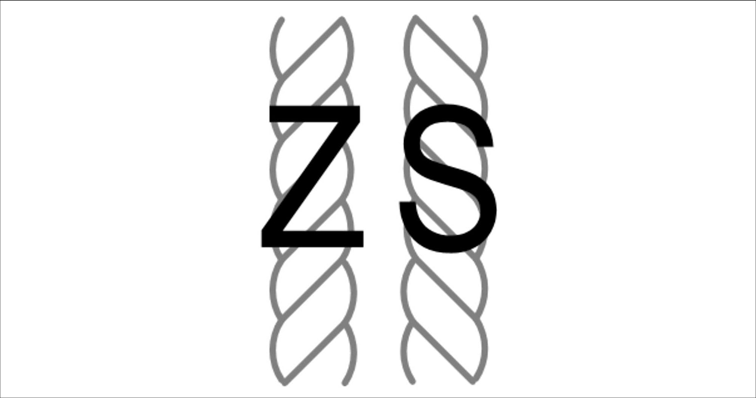 S vs Z twist