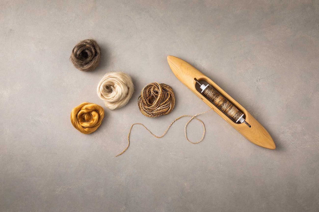 Several types of wild silk