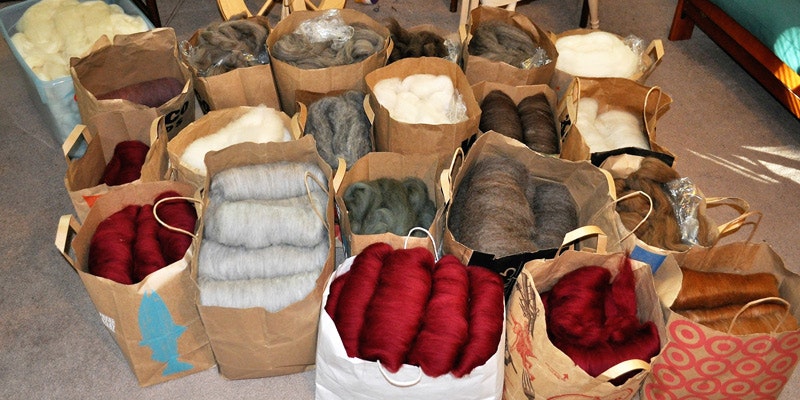 Spinzilla fiber, prepped and ready to go! Photos by Monica Bittner