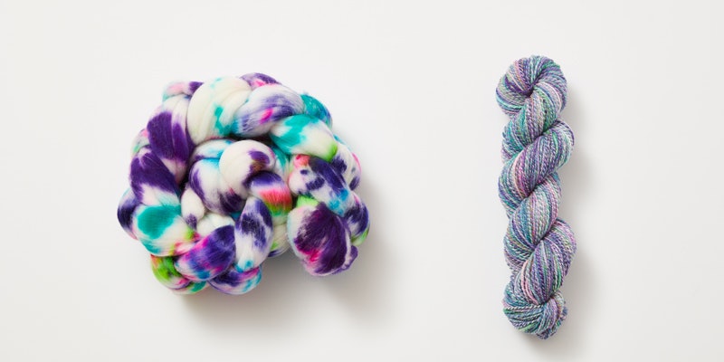 Bubbling Brew hand dyed wool