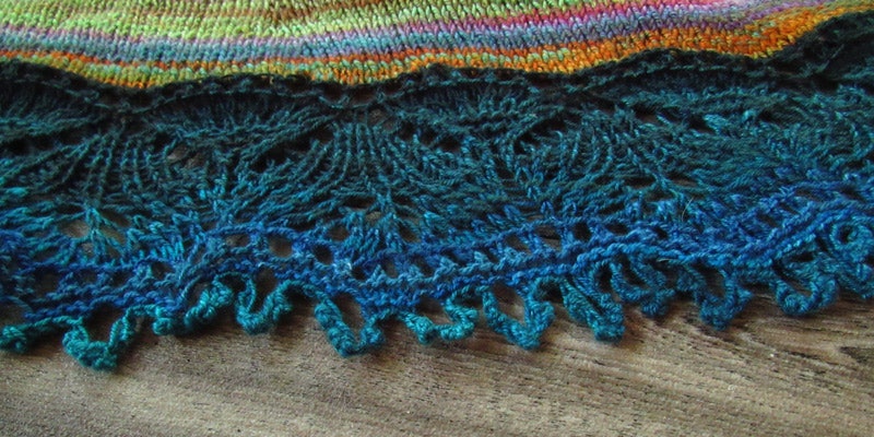 Was it good fortune or good planning that created this beautiful shawl?