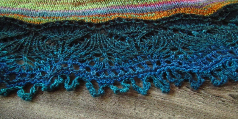 Was it good fortune or good planning that created this beautiful shawl?