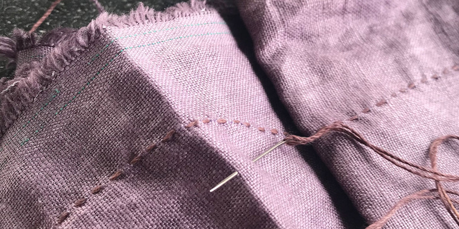 Logwood stitching