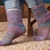 Handspun Lida Rose Socks Knitting Pattern Image