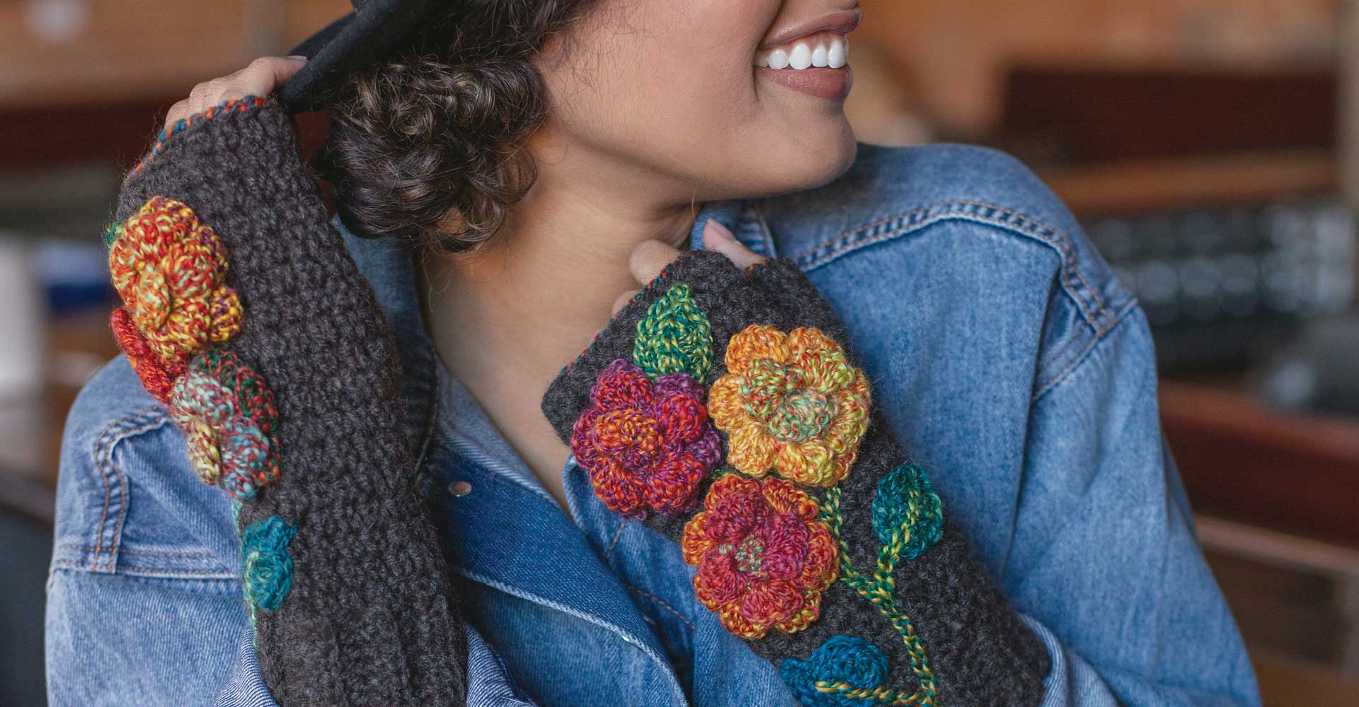 Marigold Mitts Crochet Pattern Image