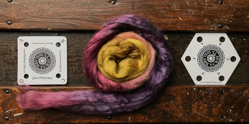 Handspun silk warp makes a spectacular tablet-woven band. Photo by Kate Larson