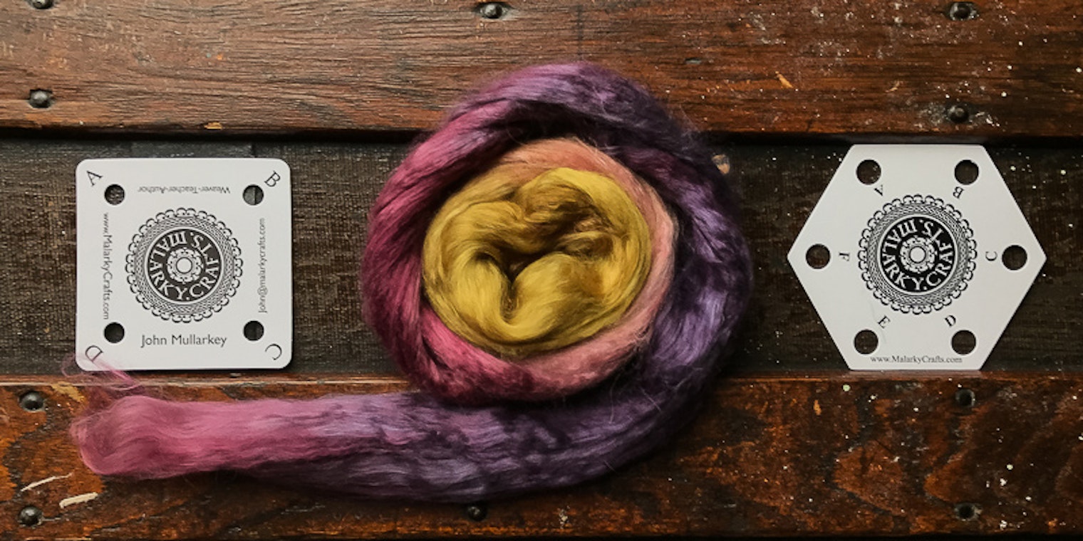 Handspun silk warp makes a spectacular tablet-woven band. Photo by Kate Larson