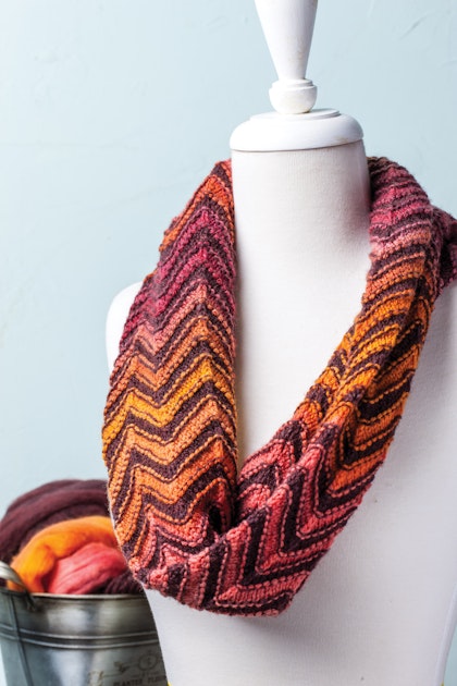 Durham Chevrons Cowl Knitting Pattern Spin Off Library