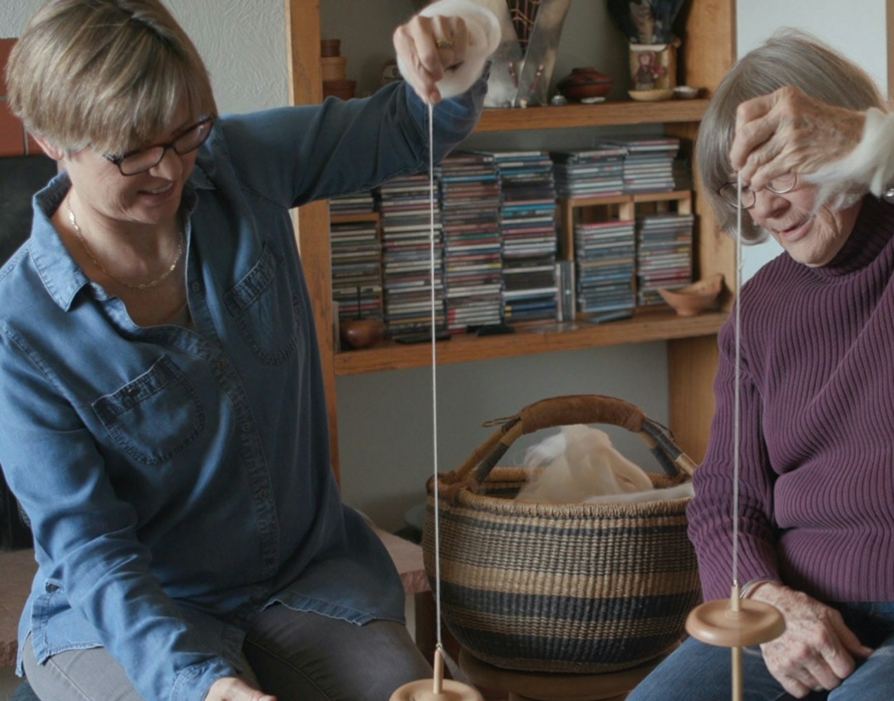 Maggie-and-Susan-spinning-together
