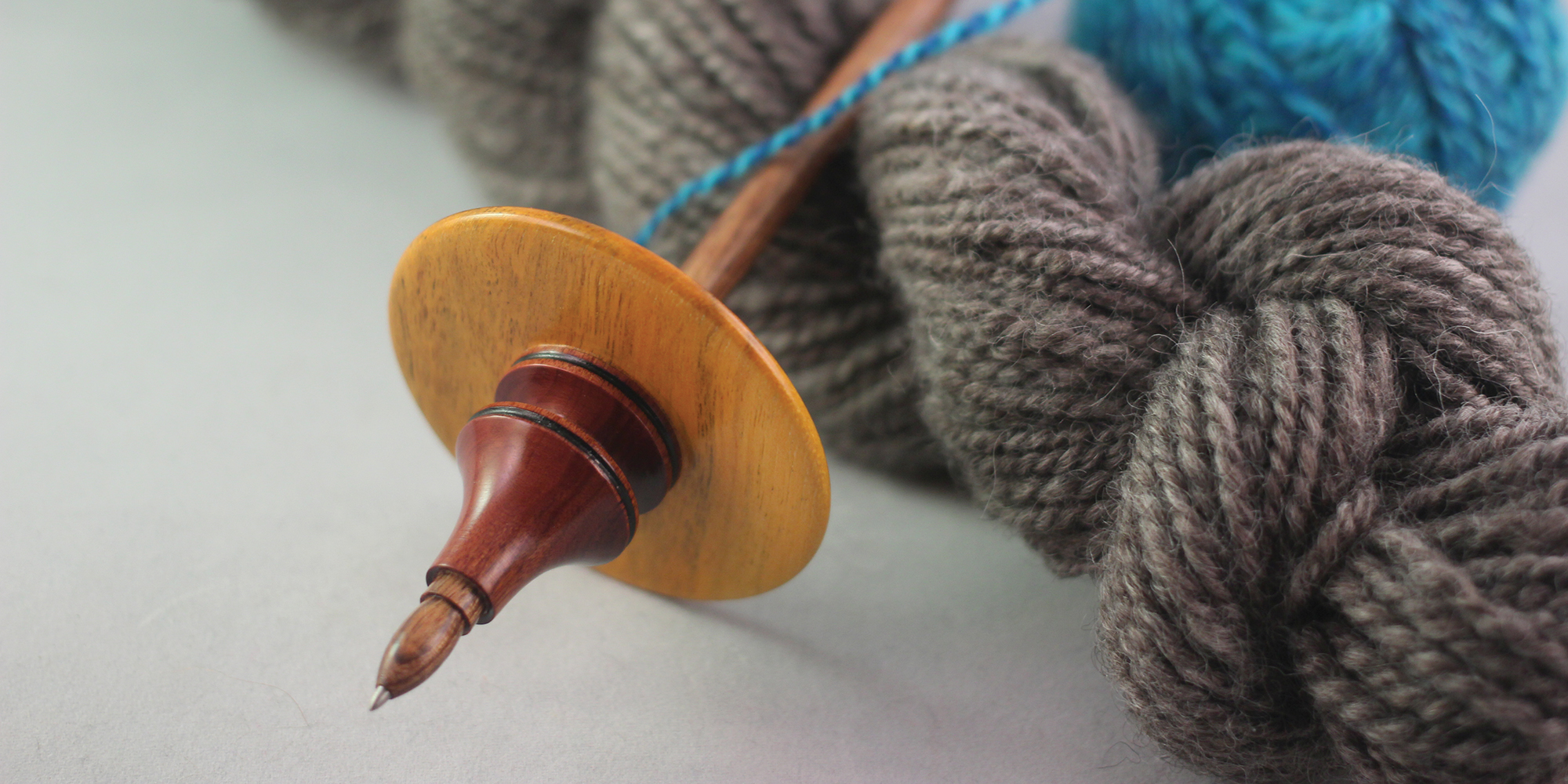 Tibetan Spindle For Spinning Siberian Cherry Wooden # B34 