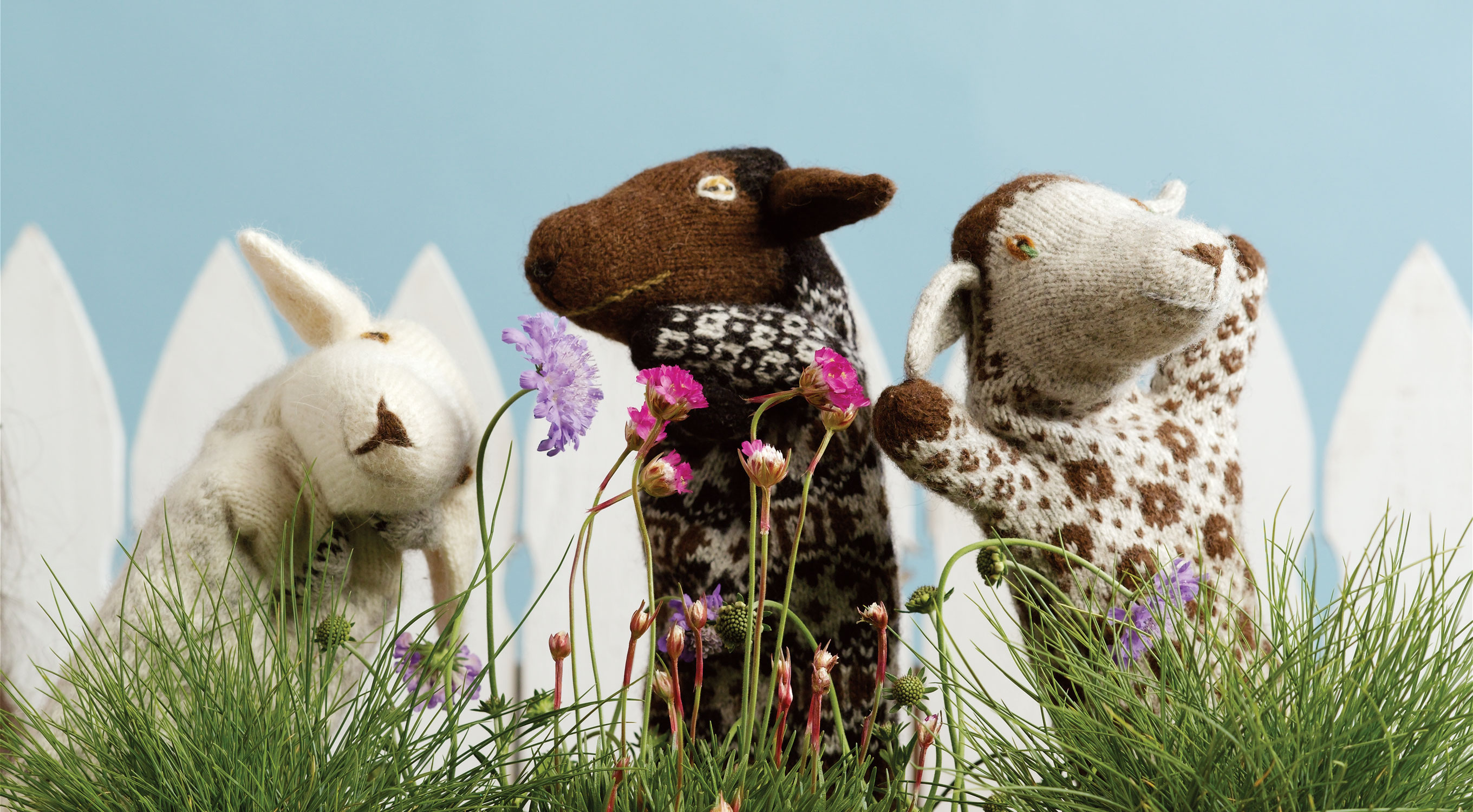 Knitted Estonian Sheep Puppets Image