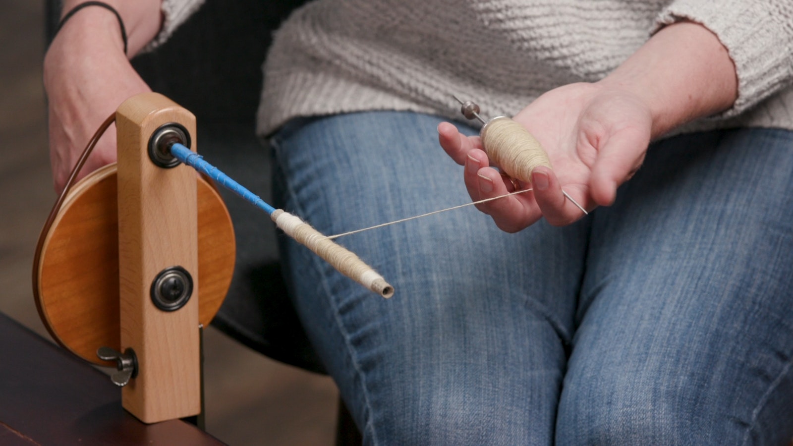 How (and Why) to Wind Charkha Singles onto Storage Bobbins Spin Off