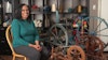4 Restored and Antique Spinning Wheels Image
