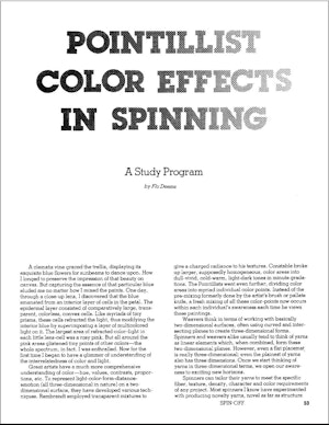 Cover page from Pointillist Color Effects in Spinning
