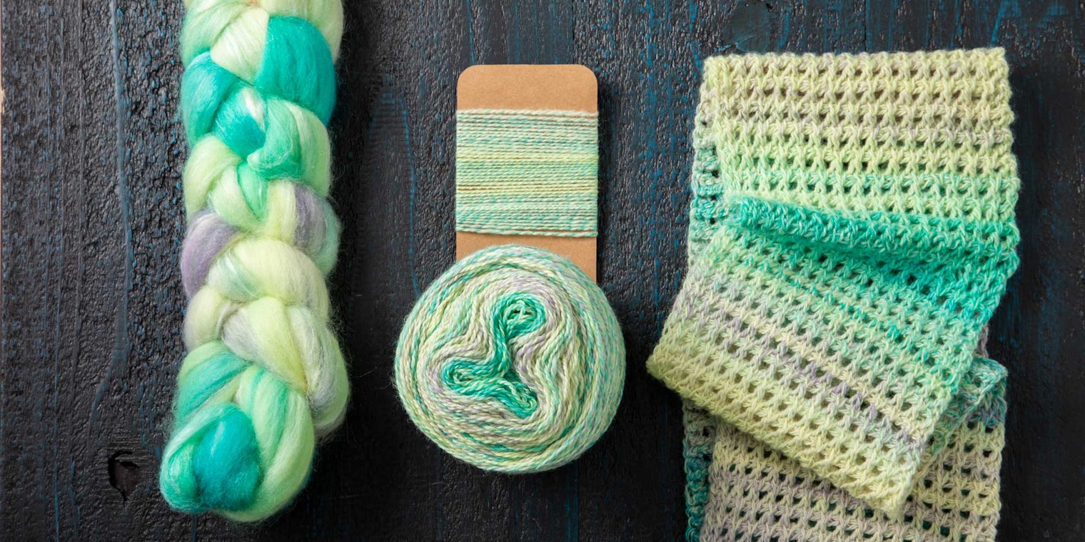 Learn how to make complex stripes the easy way! Heavenly will show you how fiber prep can produce fractal stripes.