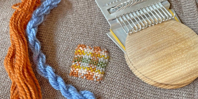 Mend using handspun Polish Merino and a darning loom from Alexon Ver, who creates vintage-inspired looms in Ukraine. Photo by Kate Larson