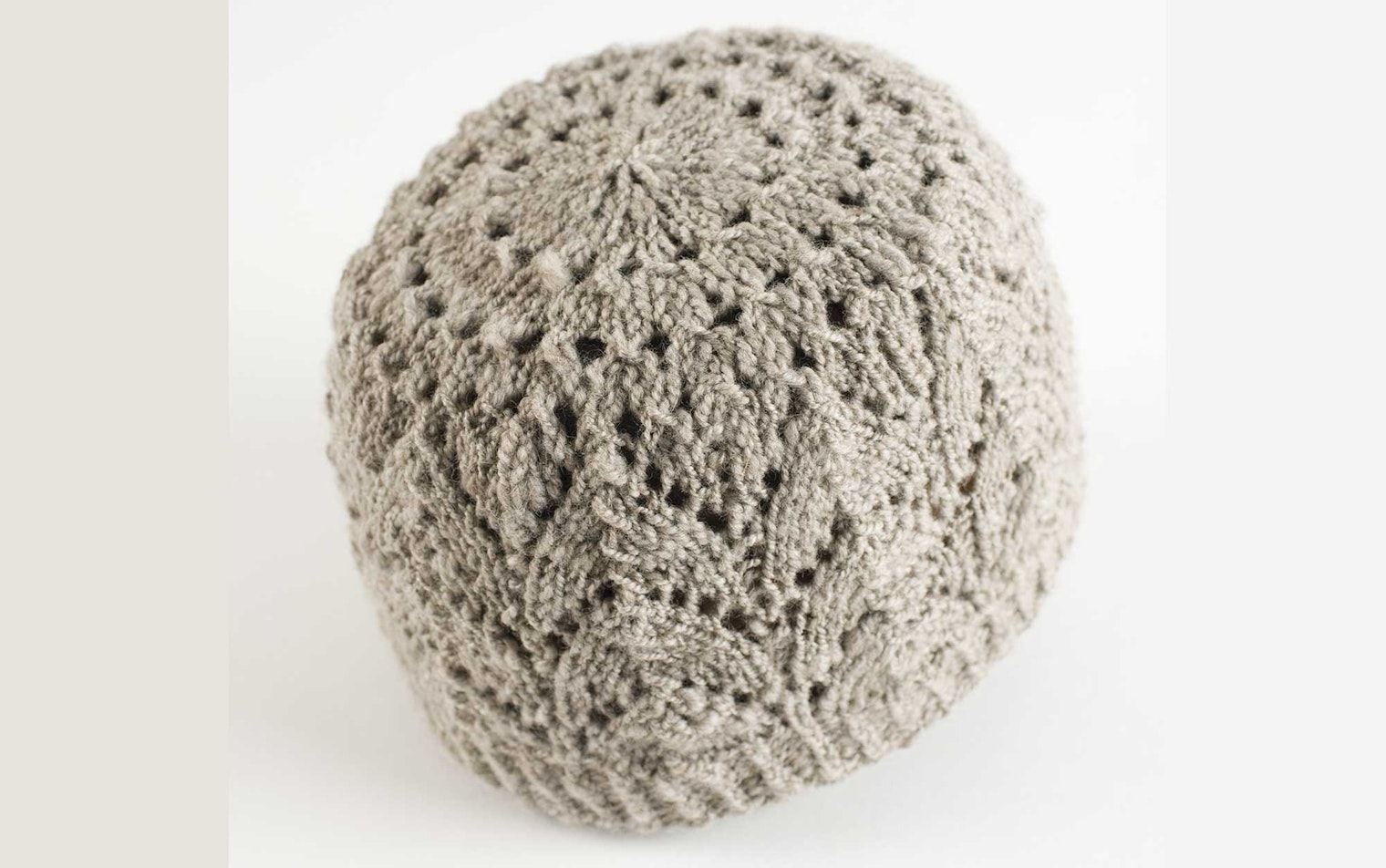 Spin Off contributor Janet Wray spun a soft and squishy Polwarth yarn for her beautiful Horseshoe Cap. Photo by Joe Coca