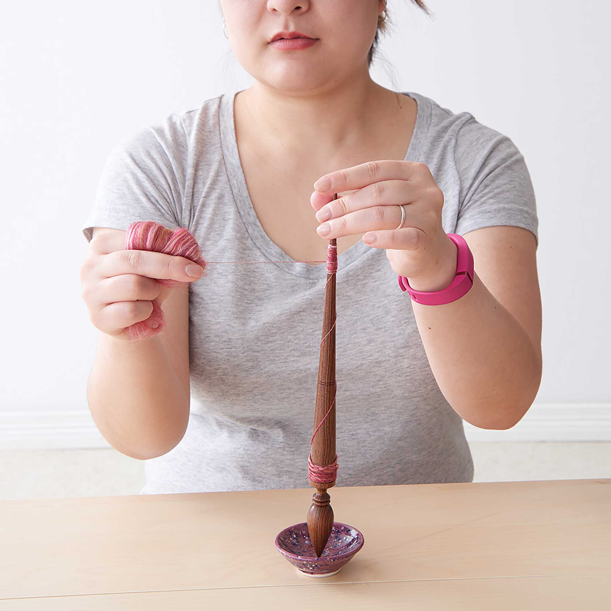 Her Handspun Habit: How I Wind a Cop on My Supported Spindle