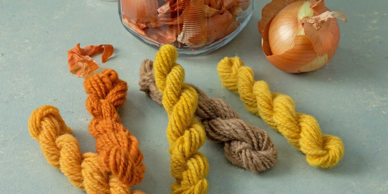 Onion skins are a reliable dyestuff that might already be in your kitchen cabinets! Photo by Matt Graves