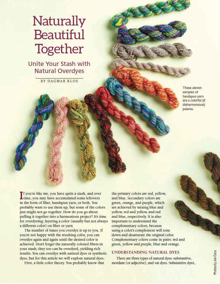 Naturally Beautiful Together: Unite Your Stash with Natural Overdyes Image