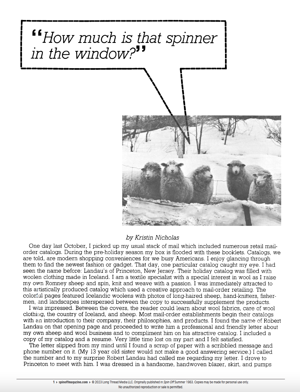 How Much is That Spinner in the Window? Image