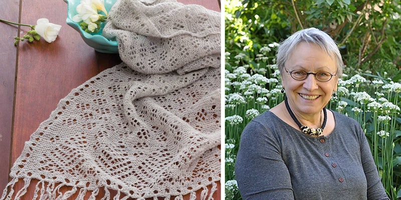 Left: Galina’s Pine Tree Stole; photo by Joe Coca. Right: Photo courtesy of Galina Khmeleva