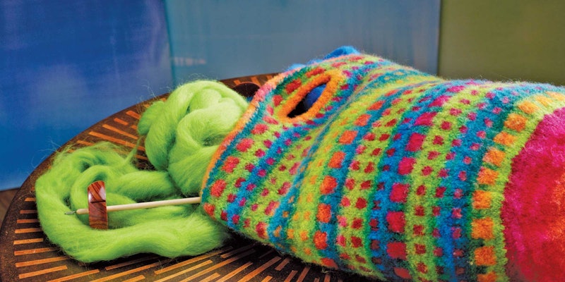 The Ventanitas Bag by Nancy Roberts is one of our favorite colorwork projects. Photos by Joe Coca unless otherwise noted