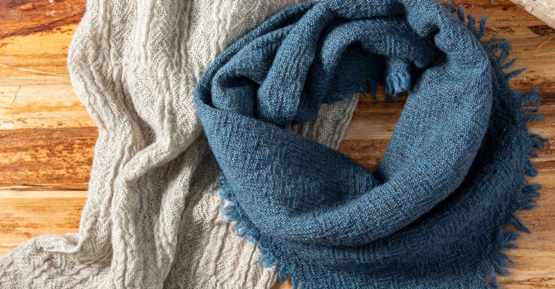 handwoven Finnish shawls