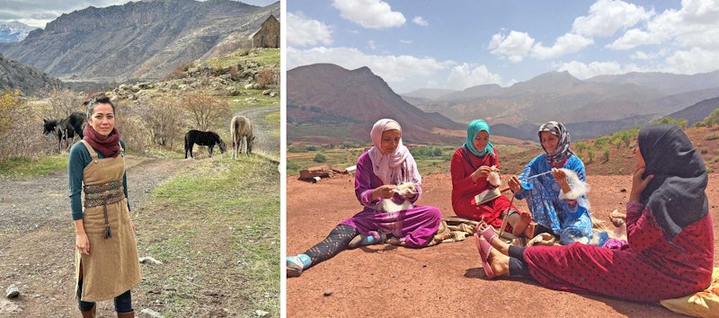 Irene Waggener and Moroccan spinners