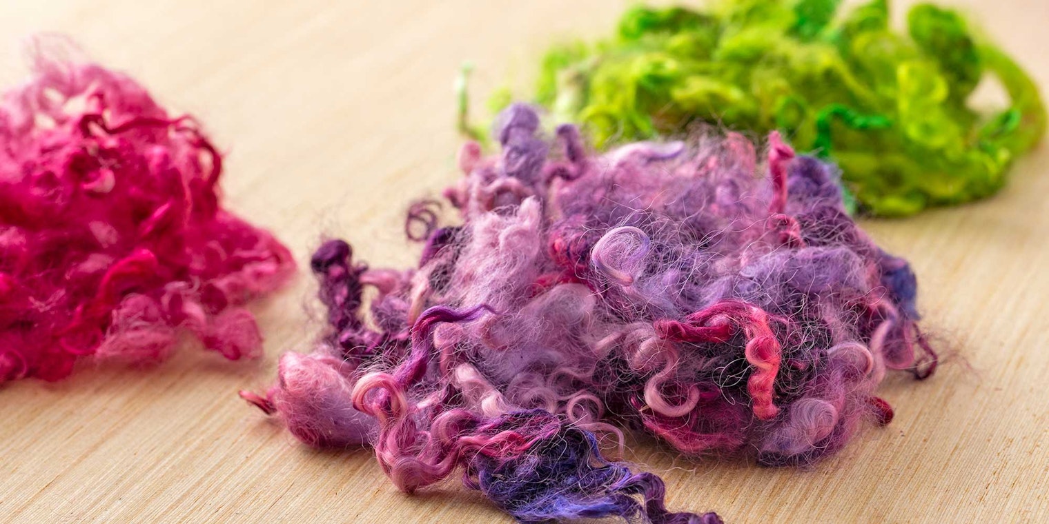 dyed fiber bundles