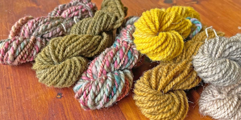 colorful skeins of yarn