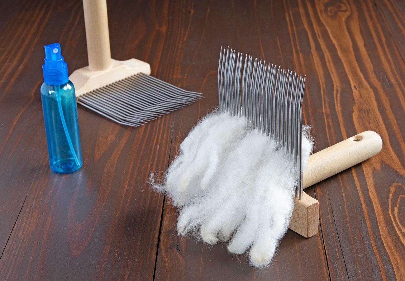 Combing Props Combing Wool with Milk (yes, it’s a thing) | Spin Off