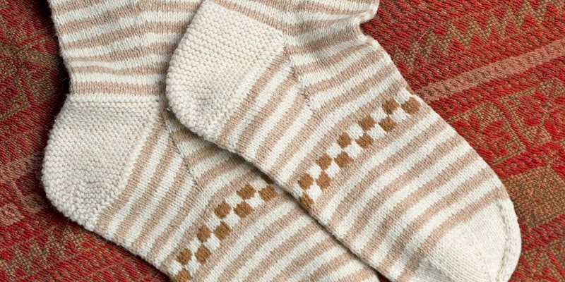 striped knitted socks