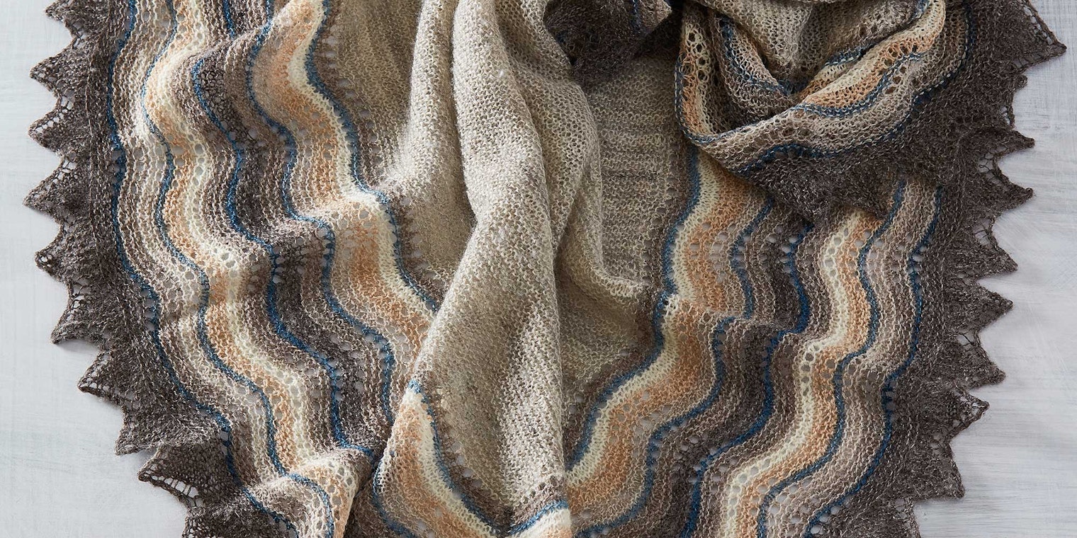 knitted shawl