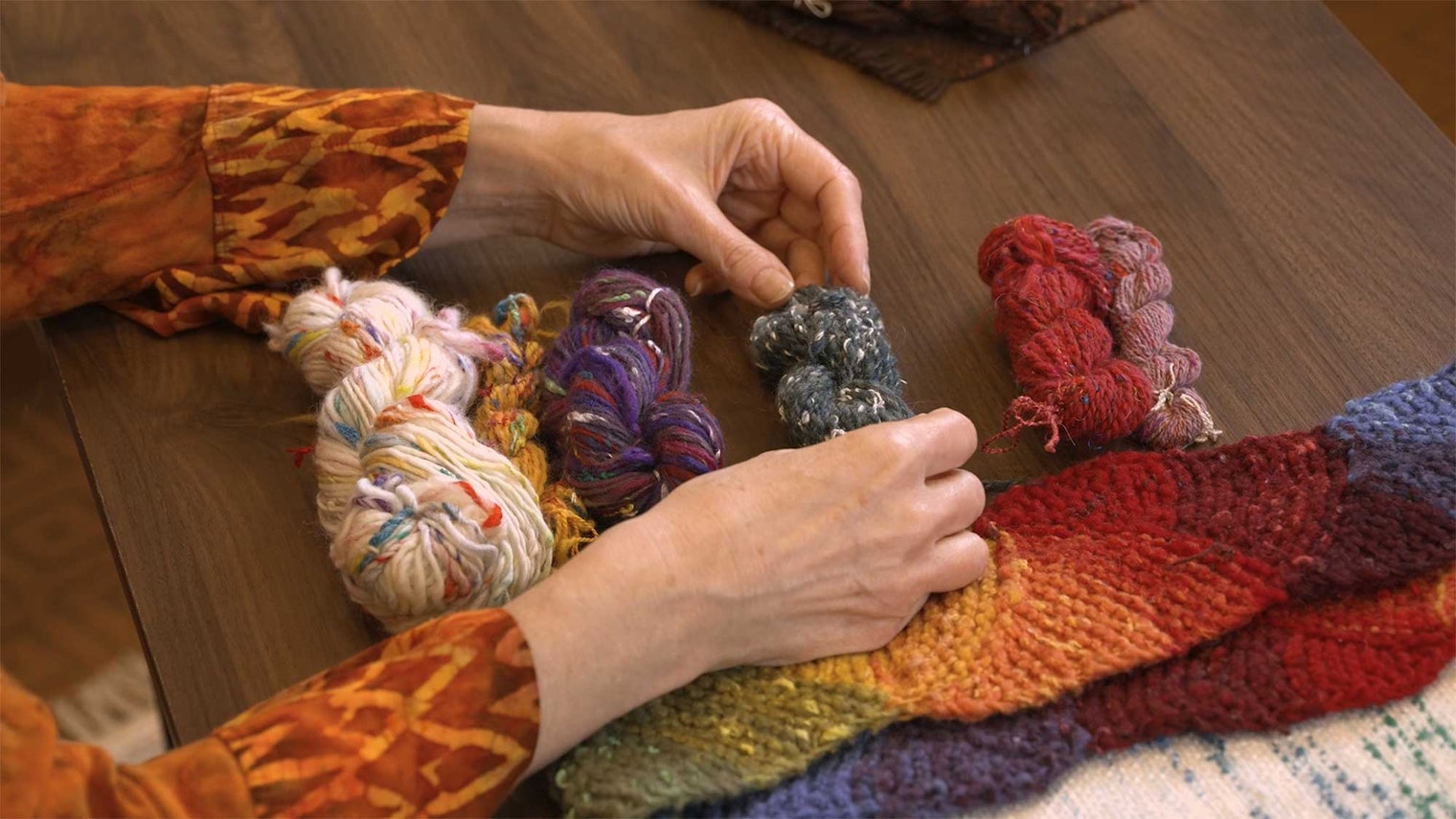 Speckled yarns