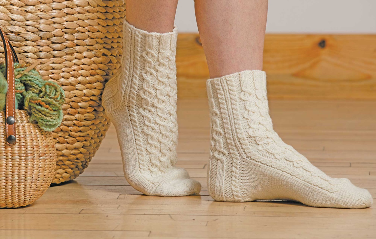 Kate Larson’s Double Cable Socks.
