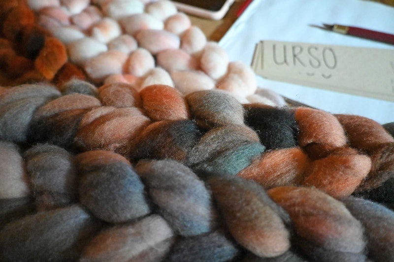 colorful braids of wool