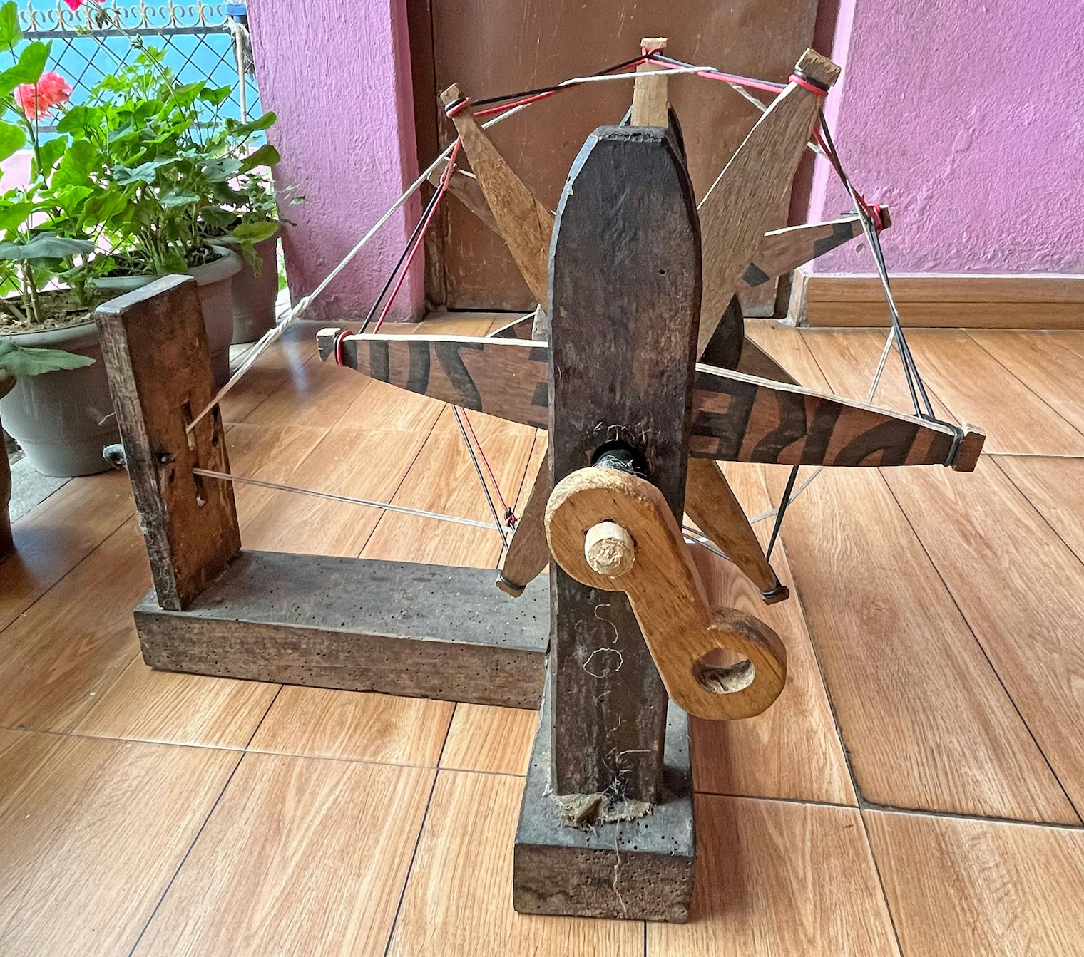 Another style of charkha from the village of Ghandruk.