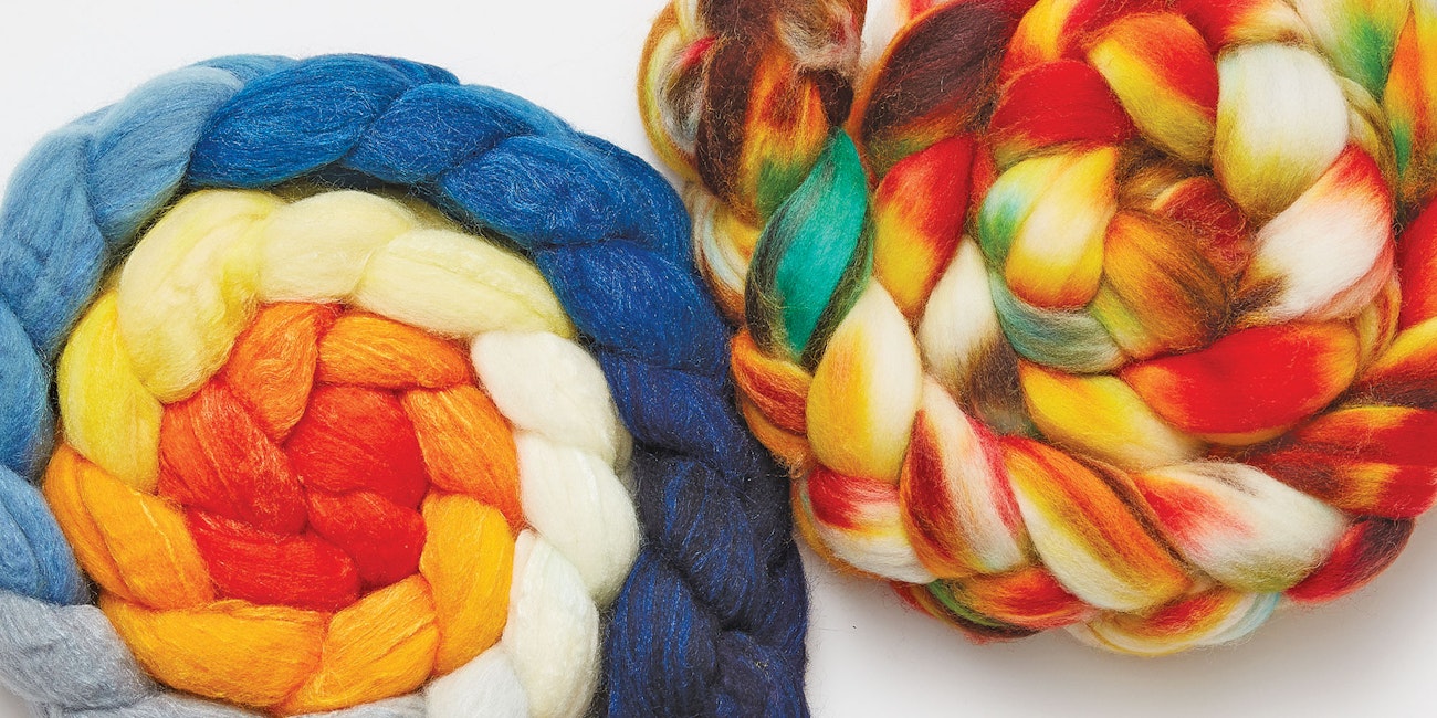colorful braids of fiber