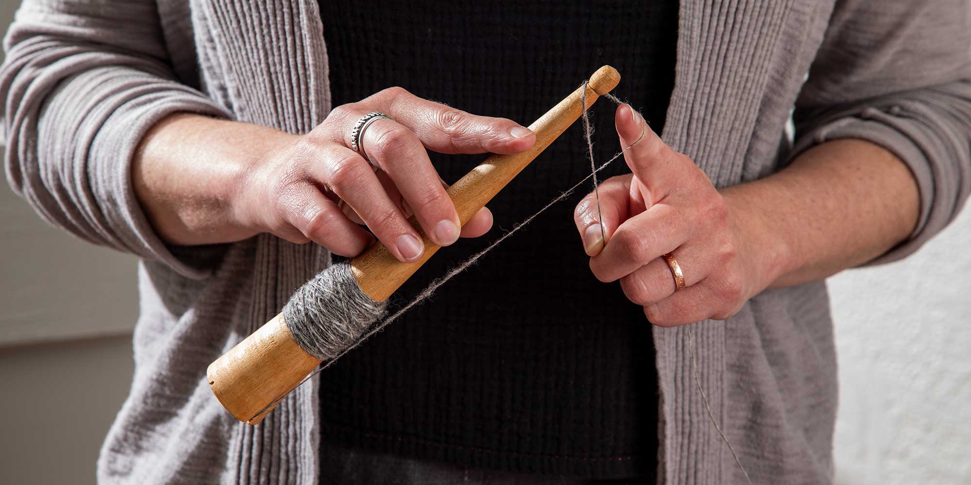 Try Spinning on a Scottish Spindle | Spin Off