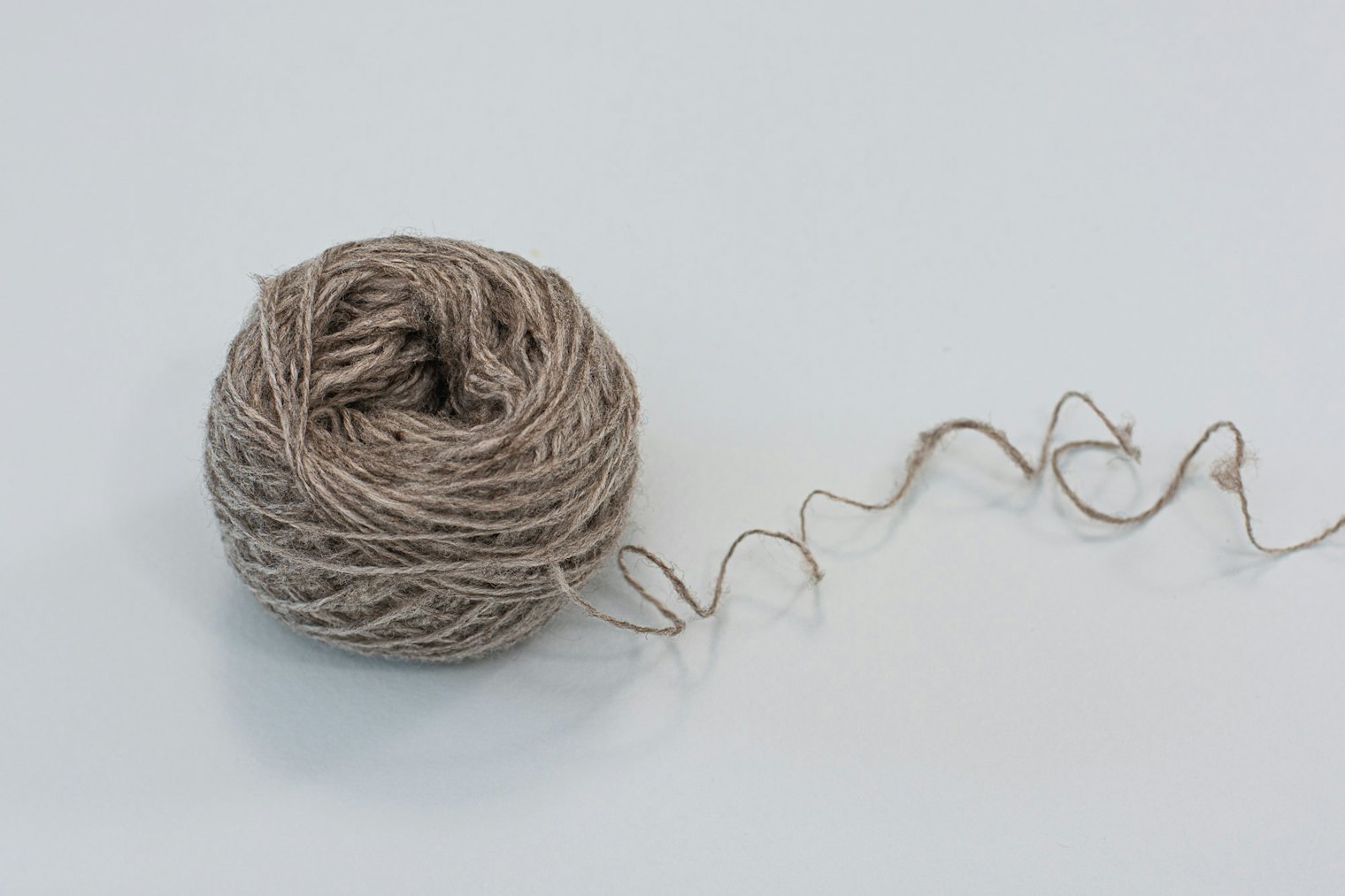Yarn from Pamela's first fleece, a CVM lamb named Lorelai.