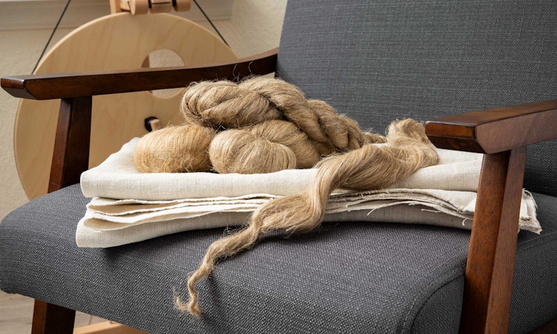 flax on a chair