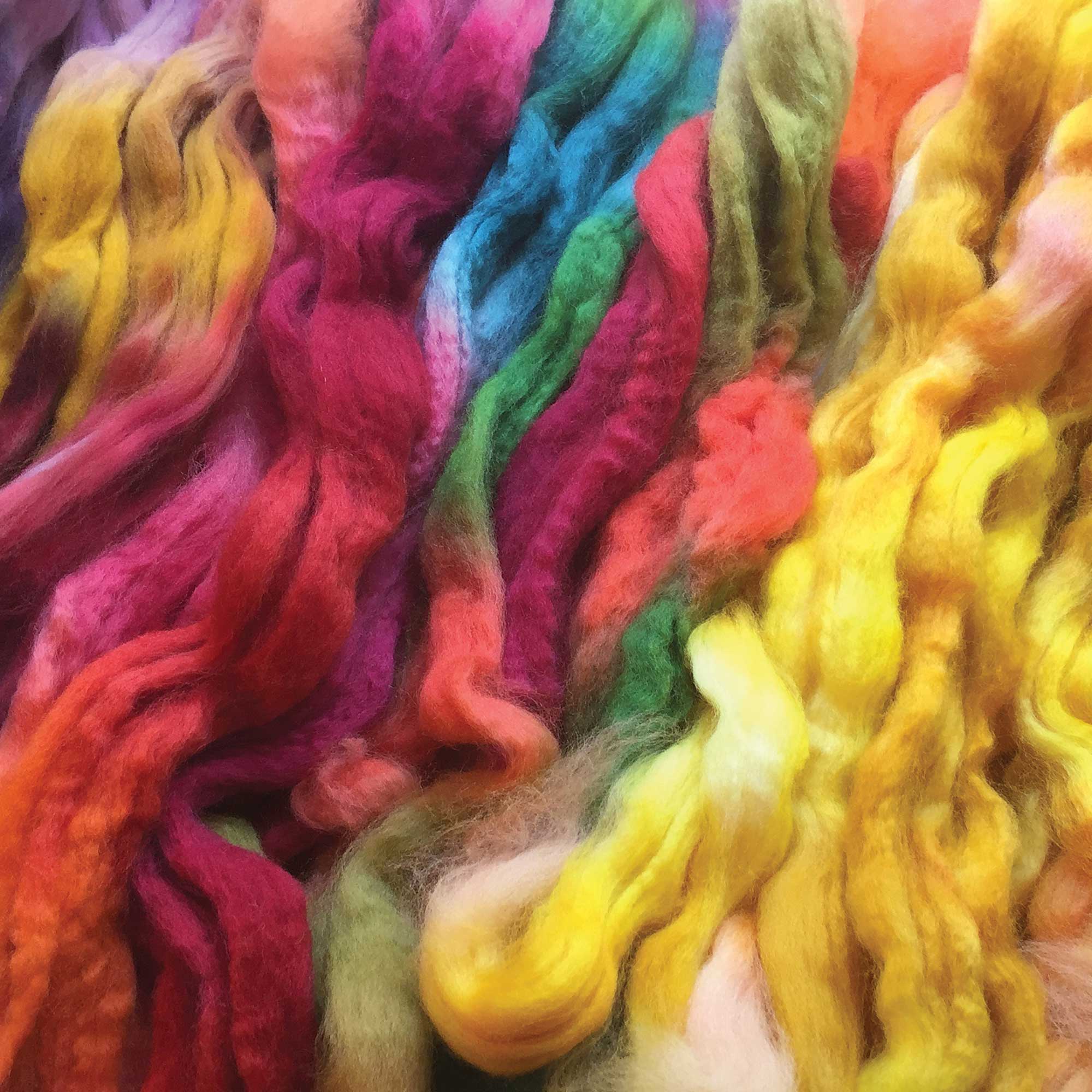 Coordinating Handpaints: The No-Frill Method to a Cohesive Spinning Mashup Image